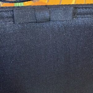 Cute little black satin bag for special occasion